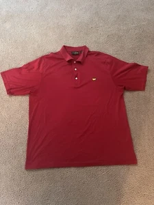 Amen Corner Polo Shirt Mens XL Red Masters Golf Pima Cotton PGA - Picture 1 of 7