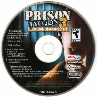 Prison Tycoon 3: LOCKDOWN (PC-CD, 2007) for Windows XP/Vista - NEW CD in SLEEVE - Image 1 of 3