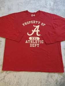 Alabama Crimson Tide Shirt Mens XXL Red White Football University Long Sleeve - Picture 1 of 16