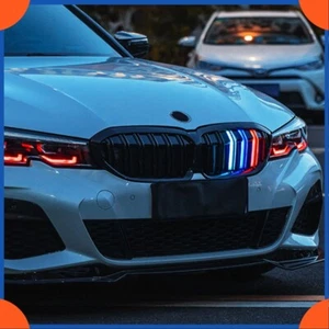 Glossy Black Front Bumper Grille With Light For BMW 3 Series G20 2019-2022  - Bild 1 von 5