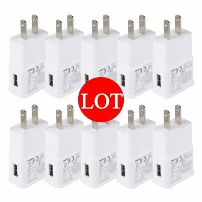 USB Power Adapter AC Home Wall Charger Plug For Samsung Android Phone LG HTC LOT - Image 1 of 4