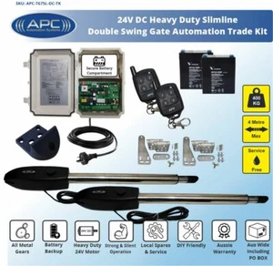 Double Swing Electric Gate Opener Automatic Motor Remote Control Complete Kit - Picture 1 of 8