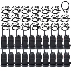 10X Retevis RT24 PMR446 Walkie Talkie Handfunkgerä mit 20X Headset Kopfhörer - Bild 1 von 9