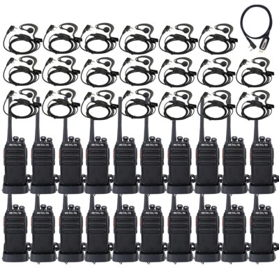 10X Retevis RT24 PMR446 Walkie Talkie Handfunkgerä mit 20X Headset Kopfhörer - Bild 1 von 4