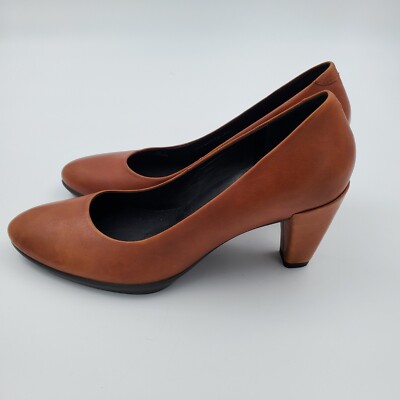 Ecco Shape 55 Plateau Pump 7 Women 38 Amber B...