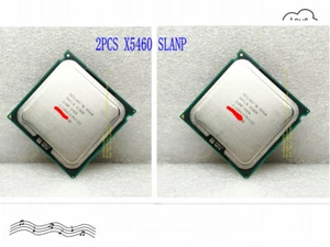 2X Intel Xeon X5460 (SLANP) Quad core / 3.16 GHz / 12M 1333MHz Socket 771 CPU - Picture 1 of 7