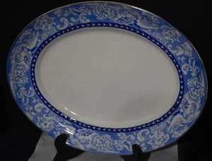 Royal Staffordshire Wilkinson England Davenport Blue White 14 1/2" Serving Dish - Picture 1 of 4
