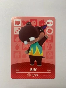 Biff #070 Animal Crossing Amiibo Karte Nintendo Pack Fresh - Bild 1 von 1