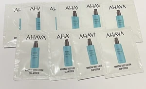 60ml of AHAVA Dead Sea Water Mineral Body Lotion SEA-KISSED - 6ml sachets x 10 - Picture 1 of 3