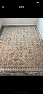 Alfombra de lana tejida a mano Pottery Barn Arroyo 8x10 Foto 1 de 4