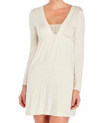 Camisón Colección La Perla Antonietta XS LS Cuello en V Bambú Marfil Foto 1 de 2