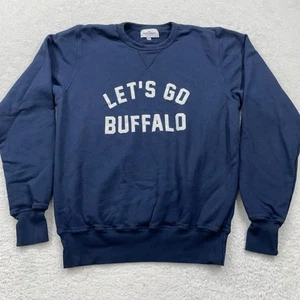 Let’s Go Buffalo Sweatshirt XS Pullover Crew Neck Bills NFL NHL Made in USA - Picture 1 of 8