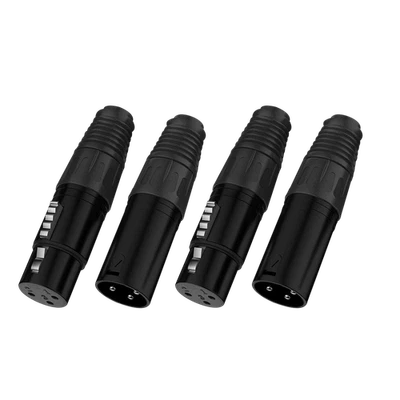 HI-End Gold Plated Conductor 3Pin XLR Male Female Connector Balanced Cable Plug - Image 1 of 4