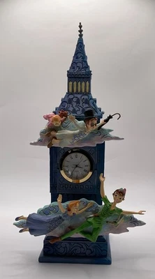 Disney Traditions Peter Pan Clock “Time To Find Neverland” Figurine #6015025 - Image 1 of 4