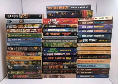 LOT OF 44: Vintage PIERS ANTHONY BOOK LOT Paperbacks SciFi Fantasy Xanth & MORE - Image 1 of 4