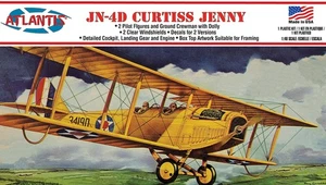 Atlantis Models 1:48 Curtiss Jenny JN-4 Aeroplane Plastic Model Kit - Picture 1 of 4