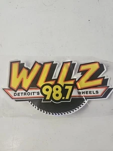 Vintage WLLZ 98.7 Window Cling Detroits Wheels - Picture 1 of 2