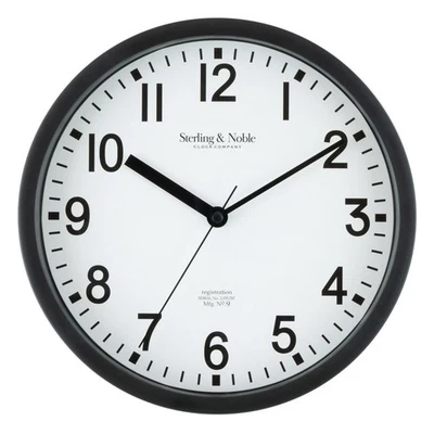 Mainstays Basic Indoor 8.78" Black Analog Round Modern Wall Clock - Image 1 of 4