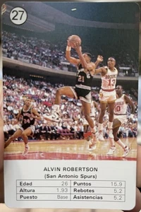 1988 Fournier Estrellas - Alvin Robertson #27 - Bild 1 von 2
