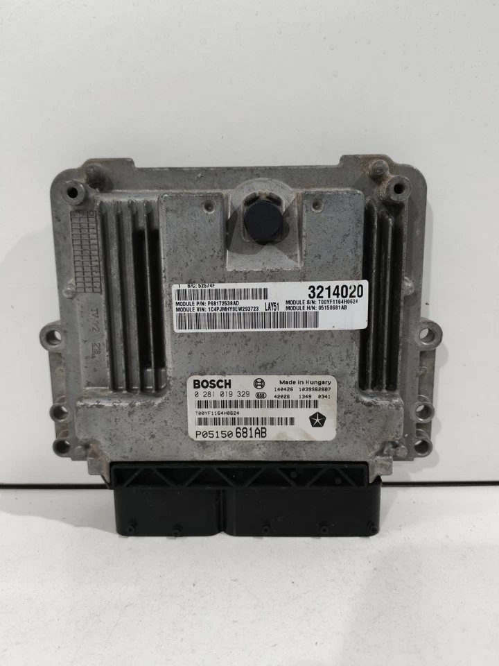Centralina Motore ECU BOSCH JEEP CHEROKEE KL 2.0 CRDI P05150681AB / 0281019329 - Immagine 1 di 3