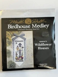 Mill Hill Stitching Band Kit: Birdhouse Medley WILDFLOWER HOUSES MHBM75 (2003) - Picture 1 of 3
