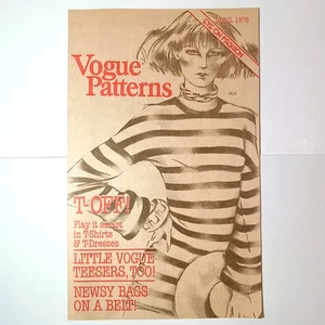Boletín Vogue Patterns Abril 1976 Moda Años 70 Wieboldts - Imagen 1 de 5