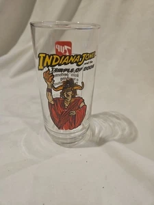 1984 Indiana Jones Temple Of Doom Mola Ram Promo Drink Glass 7Up Brown's Chicken - Picture 1 of 3