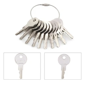 Ignition Keys w/Key Ring Fit EZGO 17063-G1 Gas & Electric Golf Carts 1982+ 10PCS - Picture 1 of 8