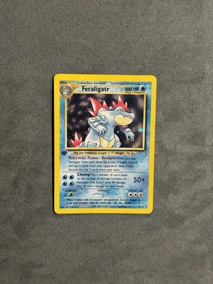 1st Edition Feraligatr 4/111 Neo Genesis Holo Rare - Pokemon Card TCG - LP - Image 1 of 4