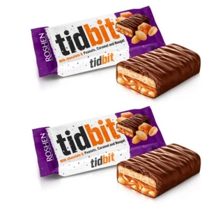 2 Stück Süßigkeiten ROSHEN Süßigkeiten Milch Schokoriegel LECKERBISSEN Erdnüsse, Karamell & Nougat - Bild 1 von 2