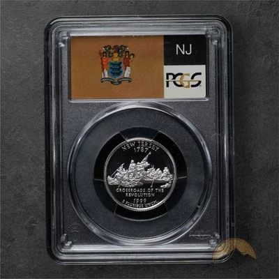 1999-S Proof Silver New Jersey State Quarter 25C - PCGS PR70 DCAM - San Fran - Image 1 of 2
