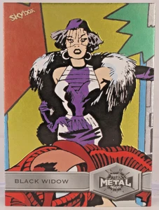 Skybox Marvel Metal Universe Spider-Man Black Widow #113 High Series 2021 - Imagen 1 de 2
