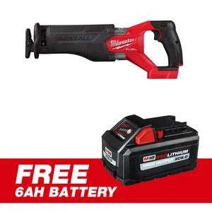 Milwaukee 2821-20 M18 FUEL 18V SAWZALL Li-Ion Reciprocating Saw + 6ah Battery - Picture 1 of 12