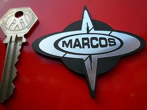MARCOS logo Self Adhesive Car Badge Mini Marcos Mantis GT Mantara 1800 Mantual - Picture 1 of 1