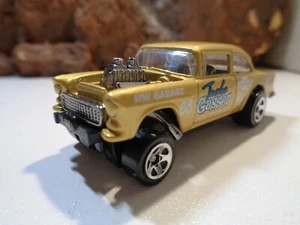 HOT WHEELS 1955 CHEVROLET GASSER, METALLIC GOLD 1/64 SCALE, MINT 5-91-1-5 - Bild 1 von 12