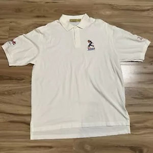 Disney Institute Poloshirt Basketball weiß Vintage 1996 Mickey Mouse Walt XL - Bild 1 von 21