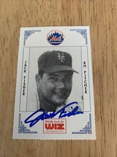 JACK FISHER SIGNED RARE 1991 NEW YORK METS WIZ SGA BASEBALL CARD #115 AUTOGRAPH