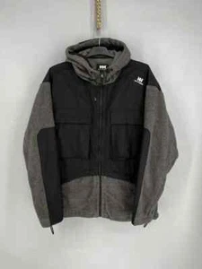 Vintage Helly Hansen Tech Fleece Jacket XL Black Tactical Outdoor Streetwear - Picture 1 of 11