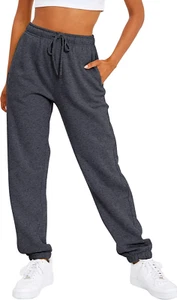Women'S Casual Baggy Fleece Sweatpants - Picture 1 of 6