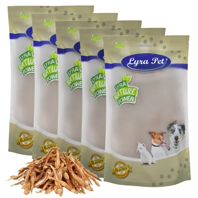 5 kg Kleine Fische getrocknet Trockenfisch Kausnack Hundefutter Hund Lyra Pet® - Bild 1 von 4