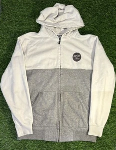 Ripcurl Mens Hooded Jacket Hoodie Medium Long Sleeve Zip Up Fleece Lined - Picture 1 of 4