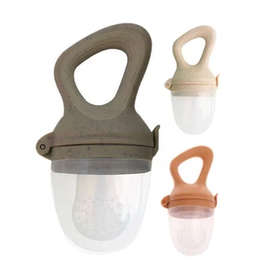 Baby Food Feeder Fresh Fruit Feeder Pacifier 3 Different Color Silicone - Picture 1 of 15