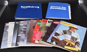 Vintage (lot of 17) Knitking Magazines Plus Yarn Sampler - Picture 1 of 8
