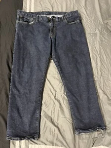 Gap Blue Men's Jeans Size 42X30 Blue Denim Straight Fit Pants - Picture 1 of 3