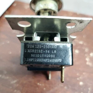Dryer Start Switch Part # 963D189G001 or ASR2152-94 & Silver Nob- FREE SHIPPING - Picture 1 of 2