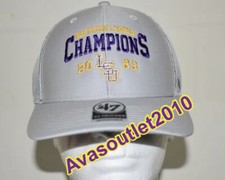 47 Brand LSU Tigers 2023 College World Series Baseball National Champs Cap