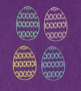 EASTER EGG # 3 die cuts scrapbook cards - Picture 1 of 1