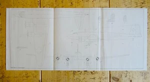 WW2 Aircraft FOCKE WULF Fw 200B CONDOR Triple Page Scale Design Plans c1940 - Picture 1 of 3