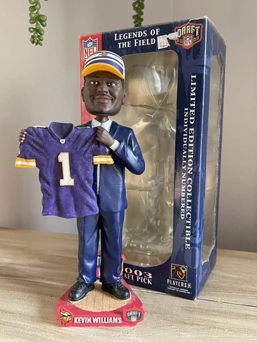 KEVIN WILLIAMS Minnesota Vikings 2003 NFL Draft Day Bobblehead NIB! Cover