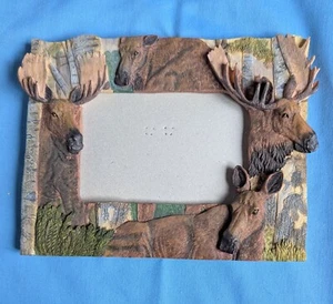 Moose Picture Frame  - for 4" x 6" picture - great for outdoor enthusiasts - Picture 1 of 5